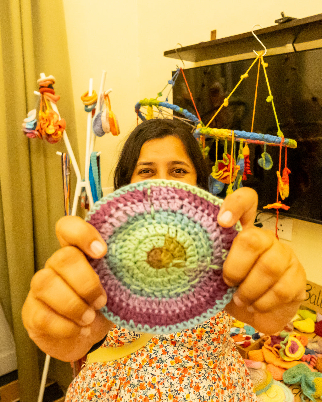 Naram Crocheted Sensory Maze Coaster