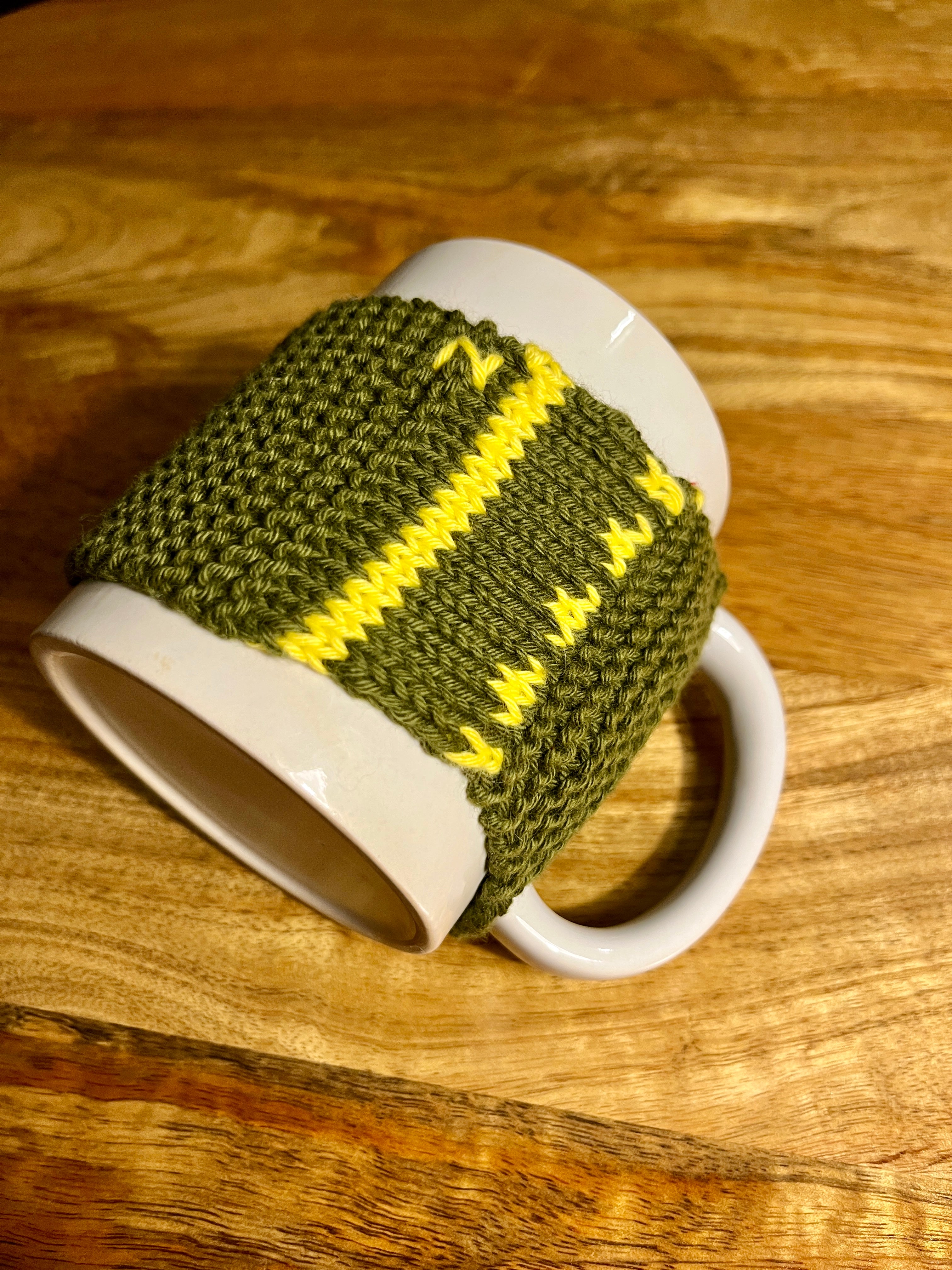 Hand Knitted Mug Warmer