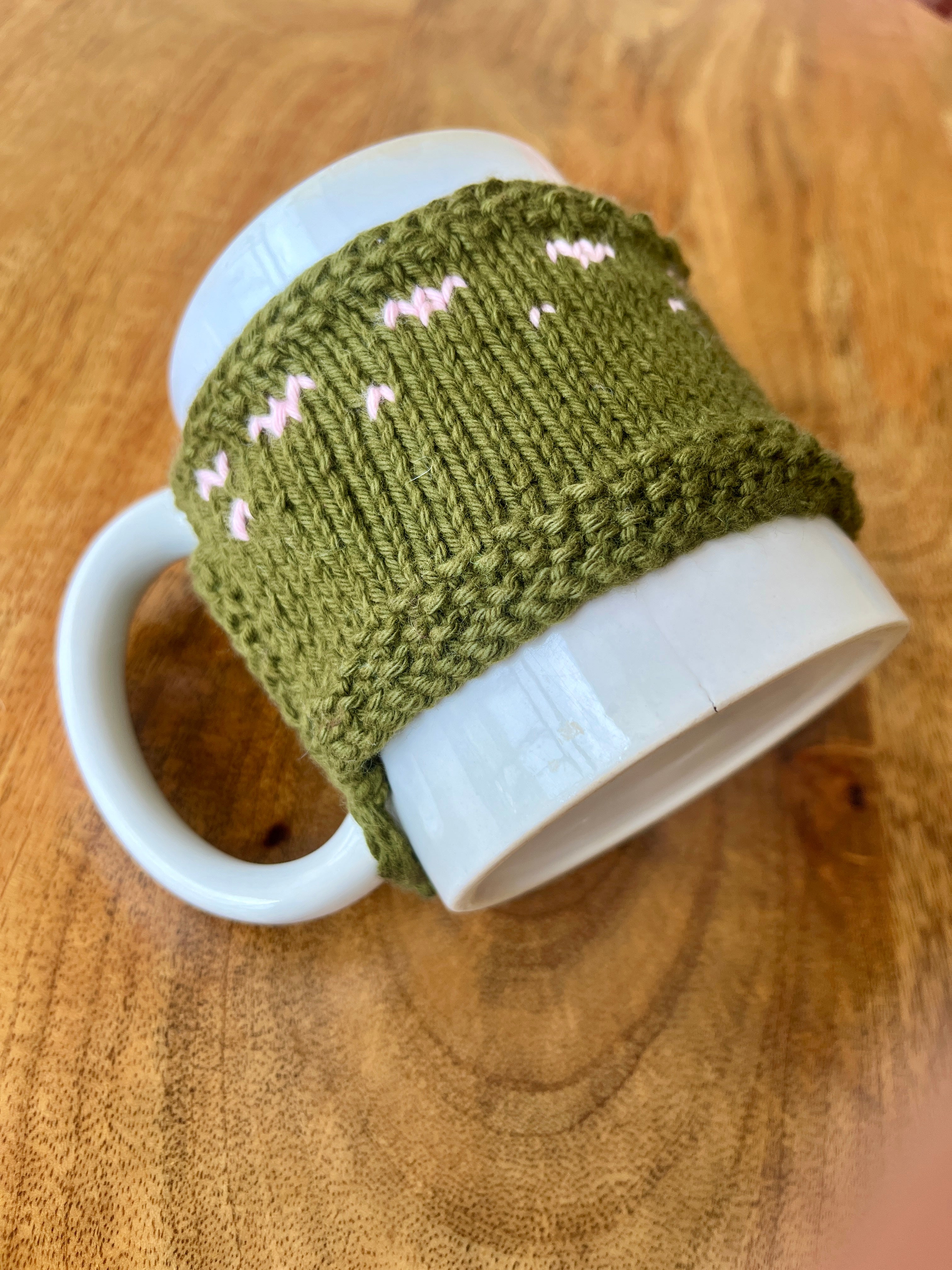 Hand Knitted Mug Warmer