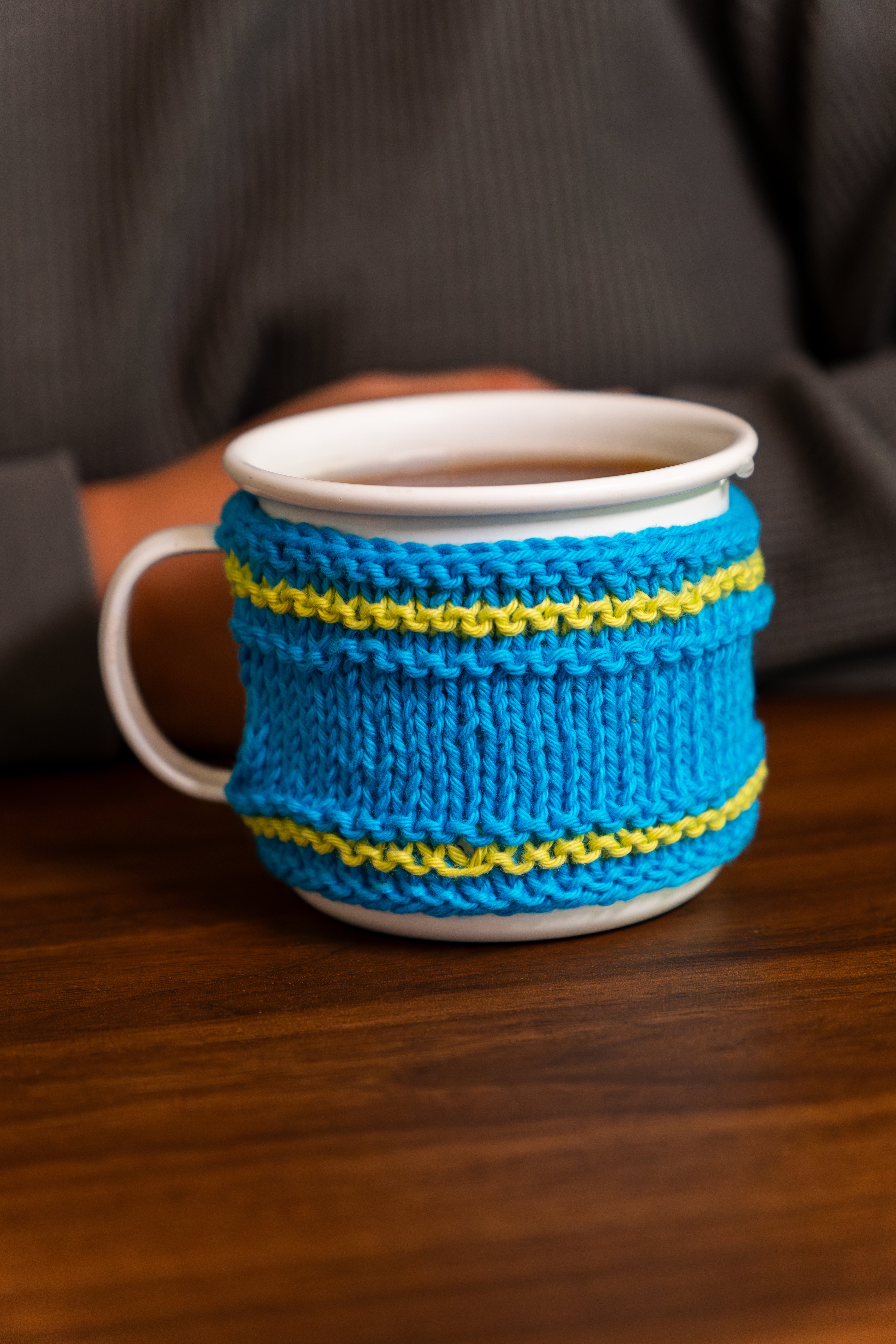 Hand Knitted Mug Warmer