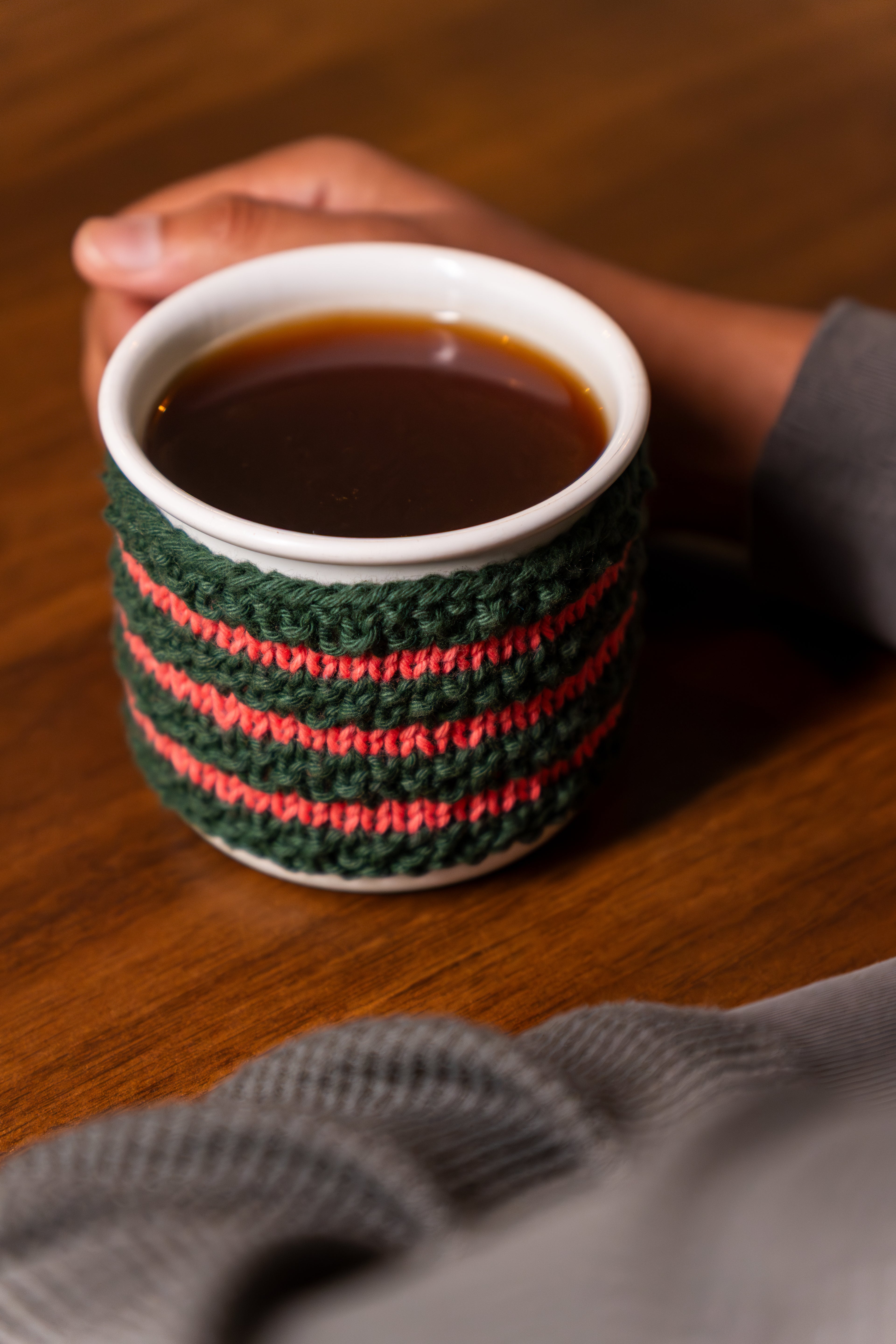 Hand Knitted Mug Warmer
