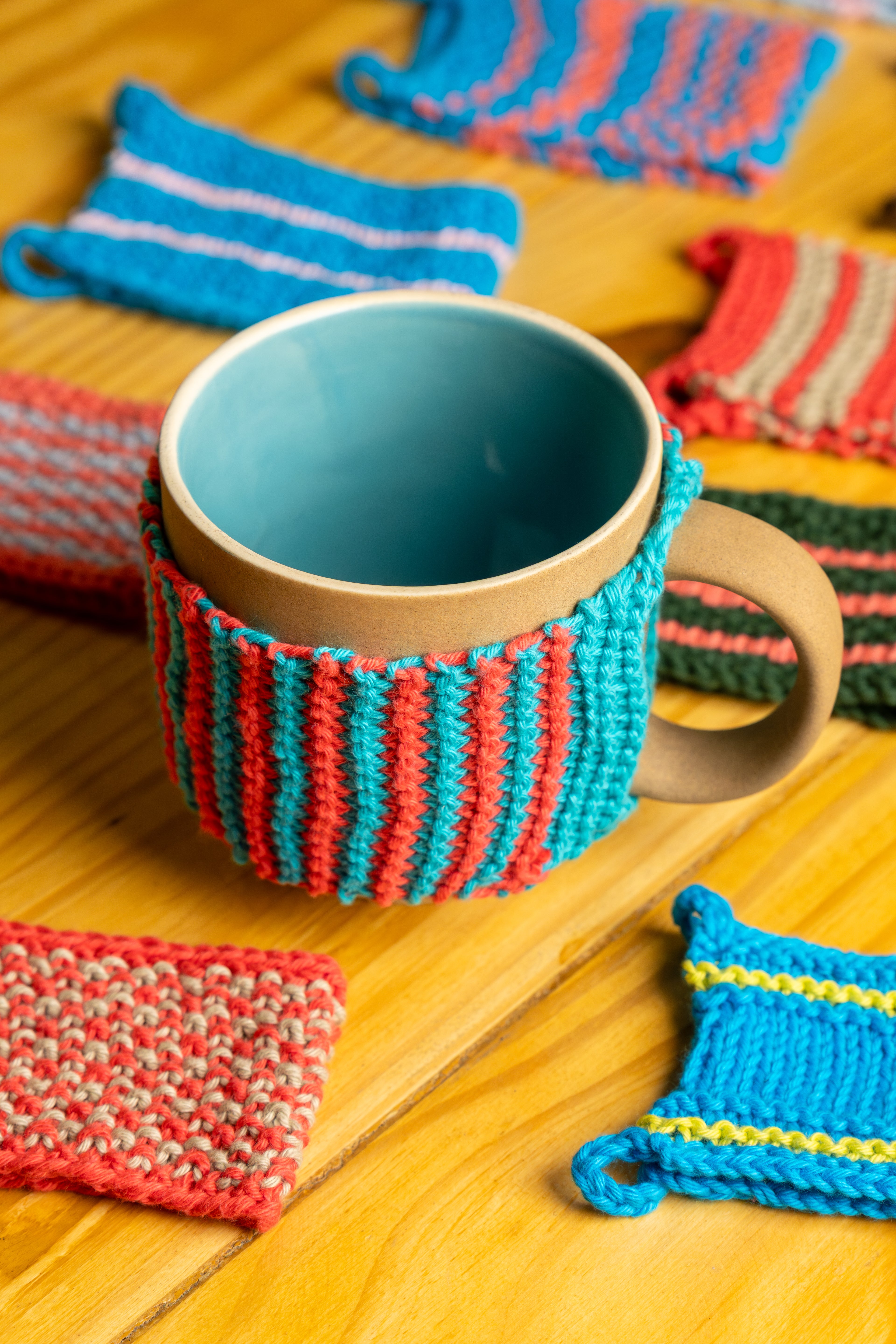 Hand Knitted Mug Warmer